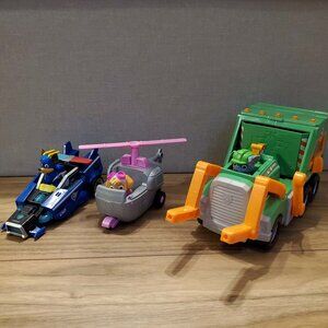 Paw Patrol Vehicle and Pup Lot Rocky  Chase Skye